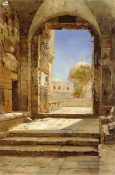  platz - Eingang zum Tempelplatz in Jerusalem Gustav Bauernfeind Orientalist